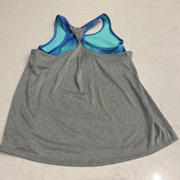 OLD NAVY Activewear Go Dry Tank with Built in Bra Girls XL (14-16) Gre… - Picture 4 of 8